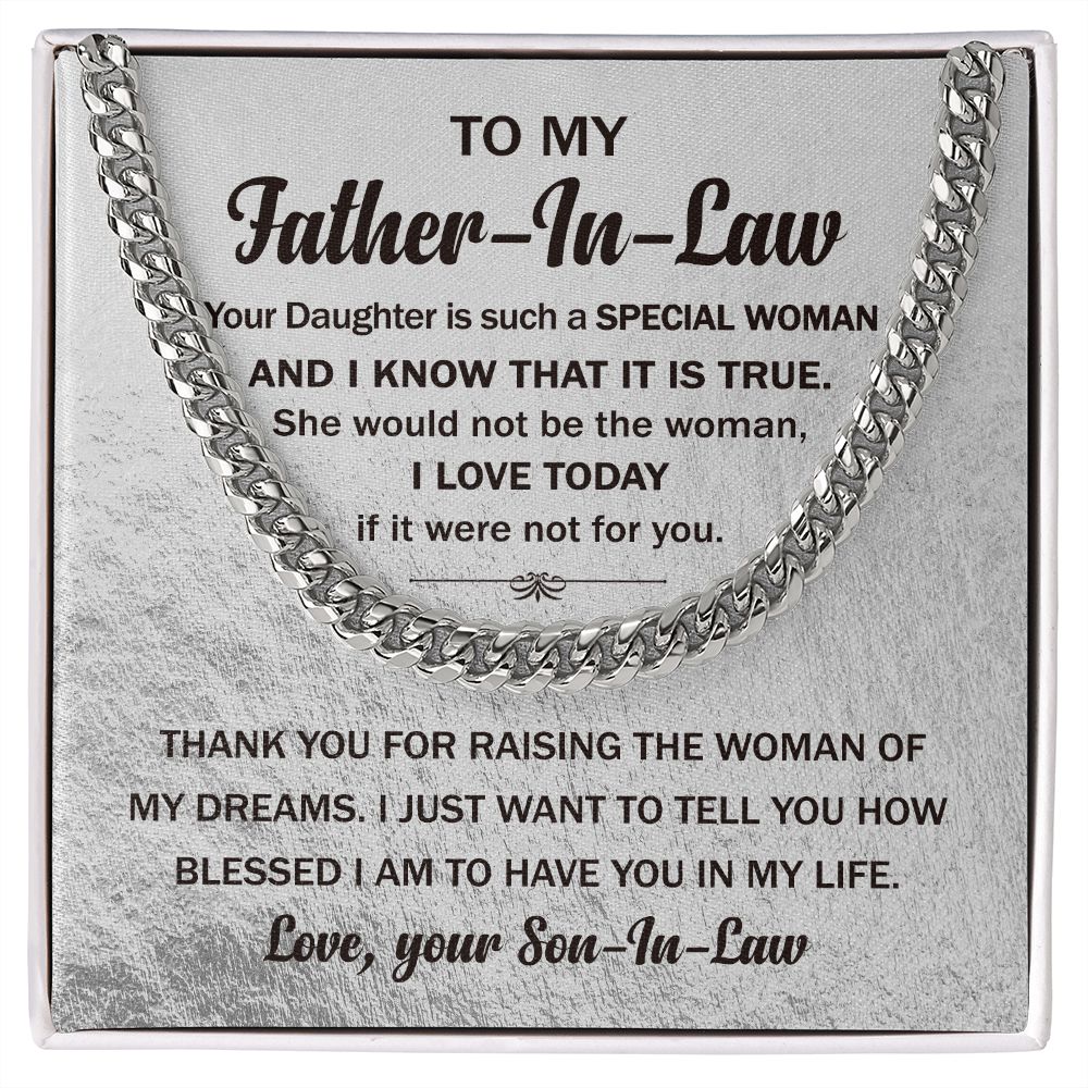 Father-in-law - Thank You for Raising - Gift for Father's Day