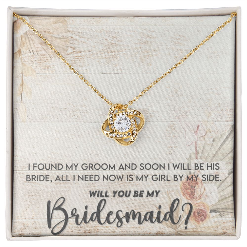 BFF Love Knot Bridesmaid Necklace