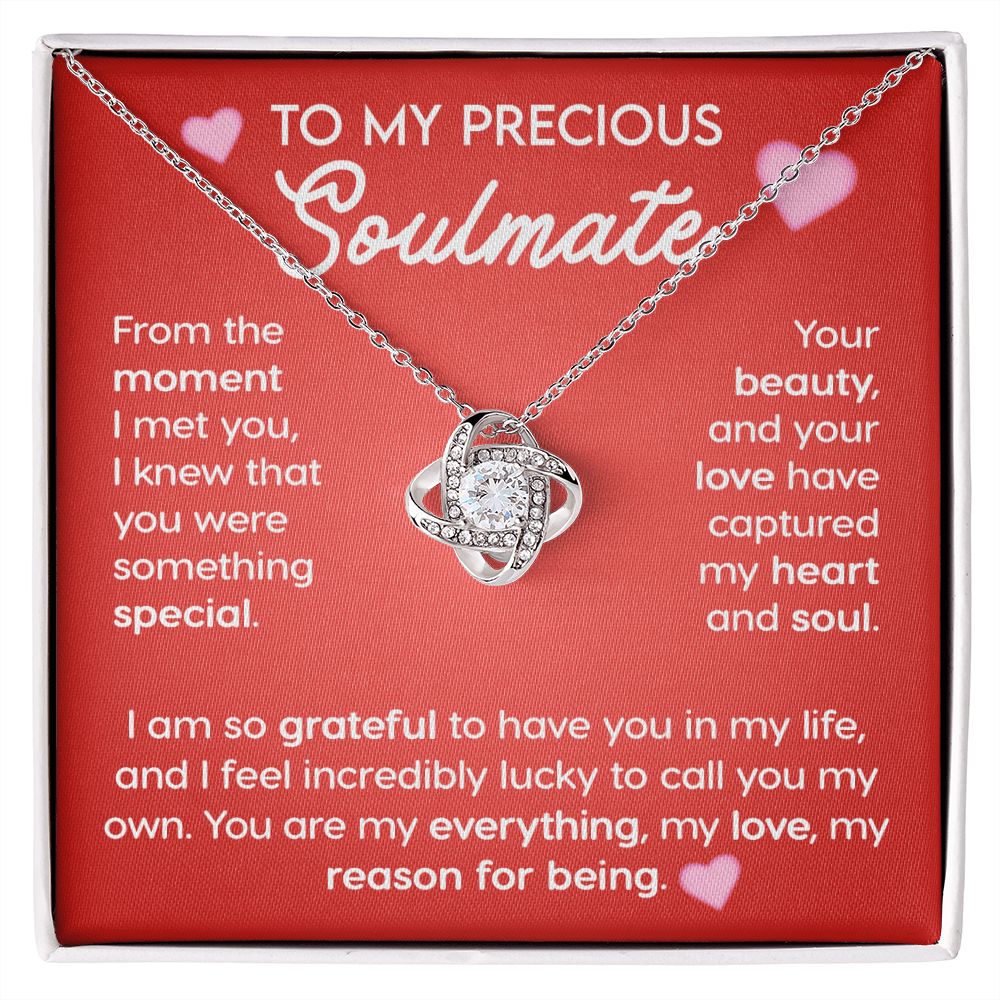 To My Precious Soulmate - Love Knot Necklace