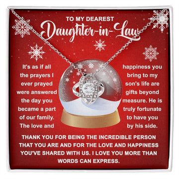 Daughter-In-Law - Incredible Person - Love Knot Necklace
