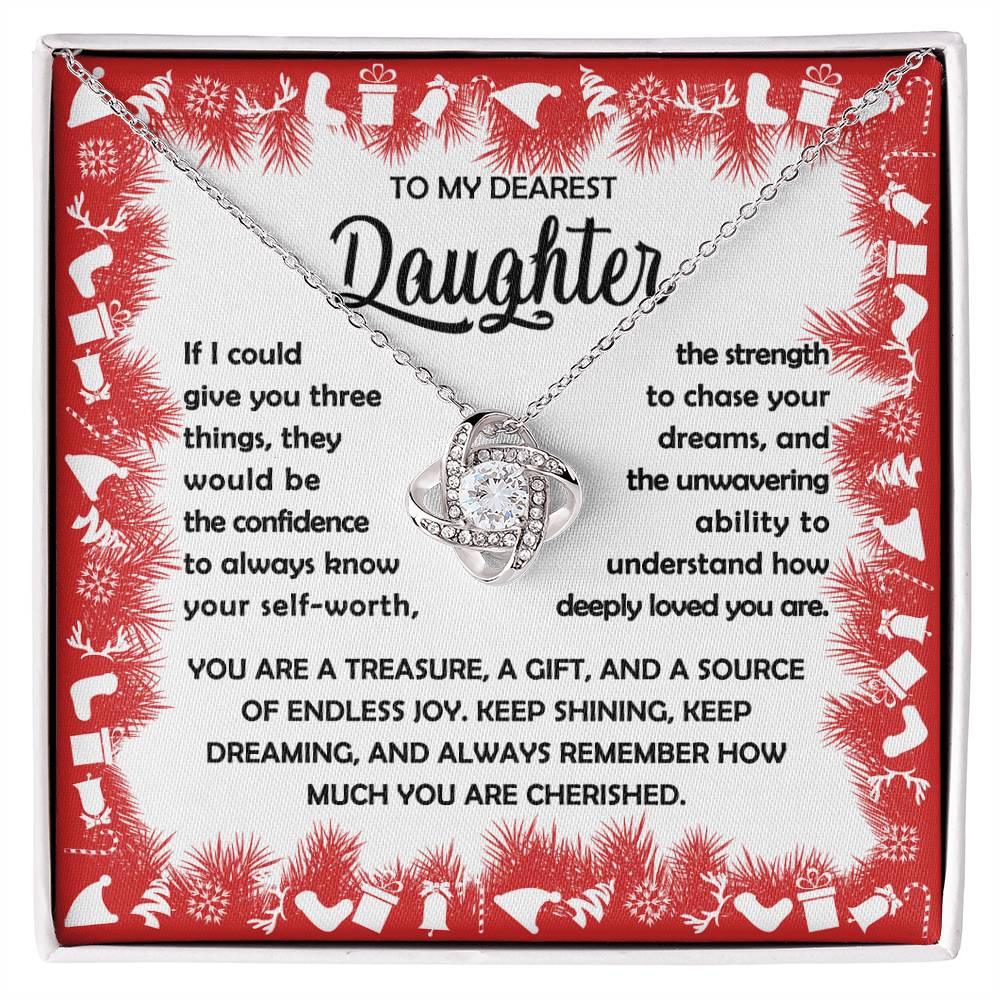 Daughter - Three Things - Love Knot Necklace