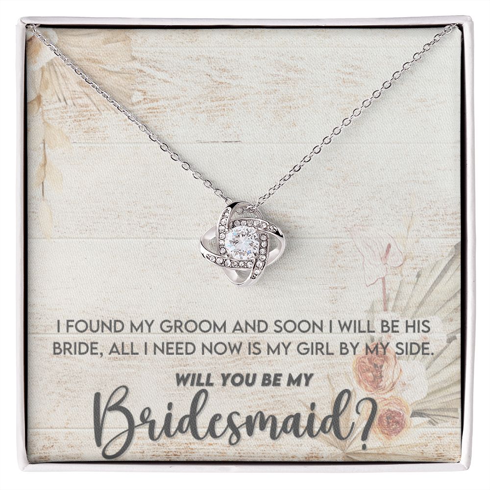 BFF Love Knot Bridesmaid Necklace
