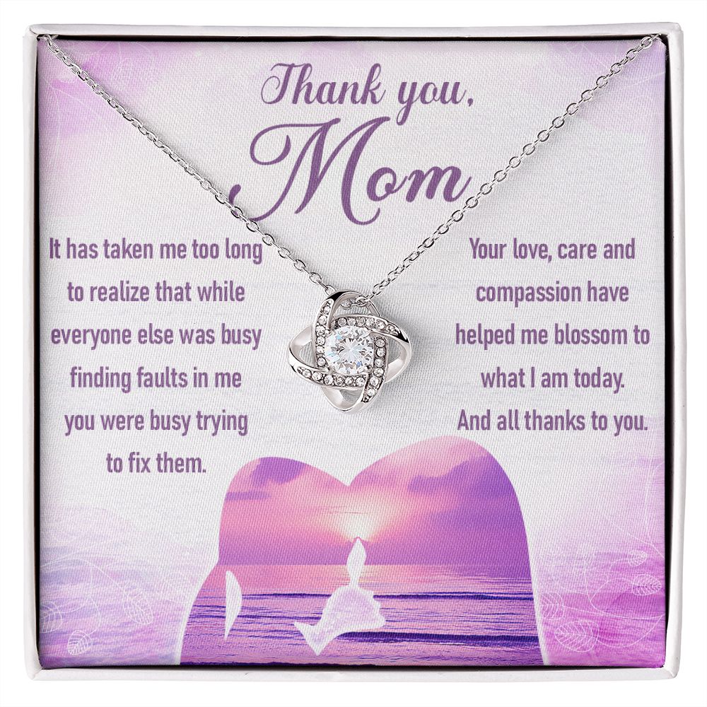 Thank You, Mom - Love Knot Necklace