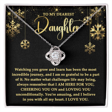Daughter - Here For You - Love Knot Necklace