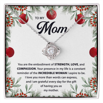 Mom - Embodiment Of Love - Love Knot Necklace