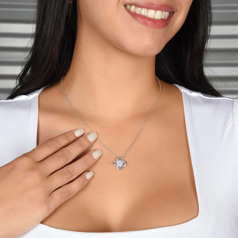 Bridesmaid Noun - Love Knot Necklace