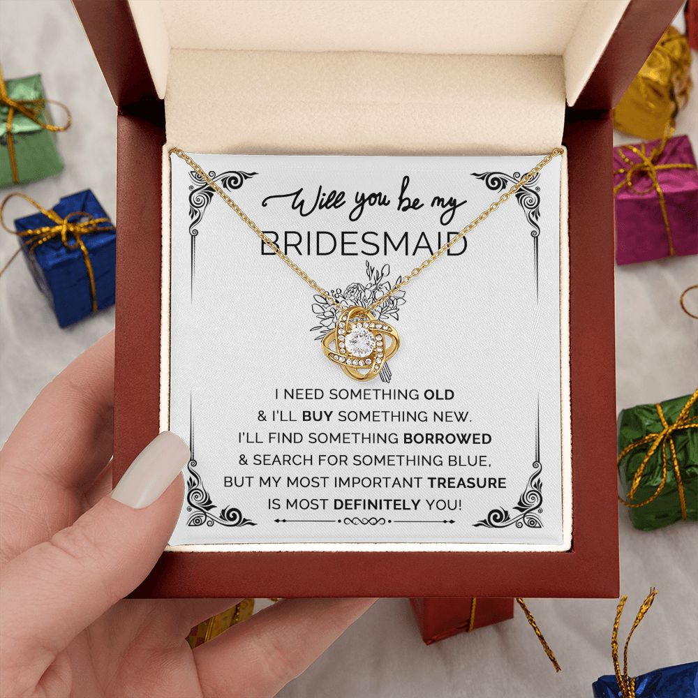 Will You Be My Bridesmaid - Love Knot Necklace