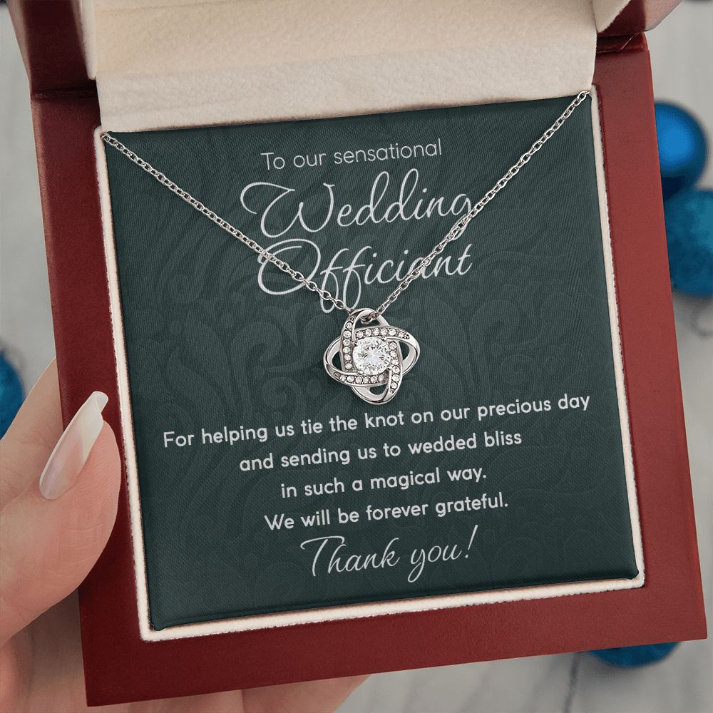 Wedding Officiant - Love Knot Necklace
