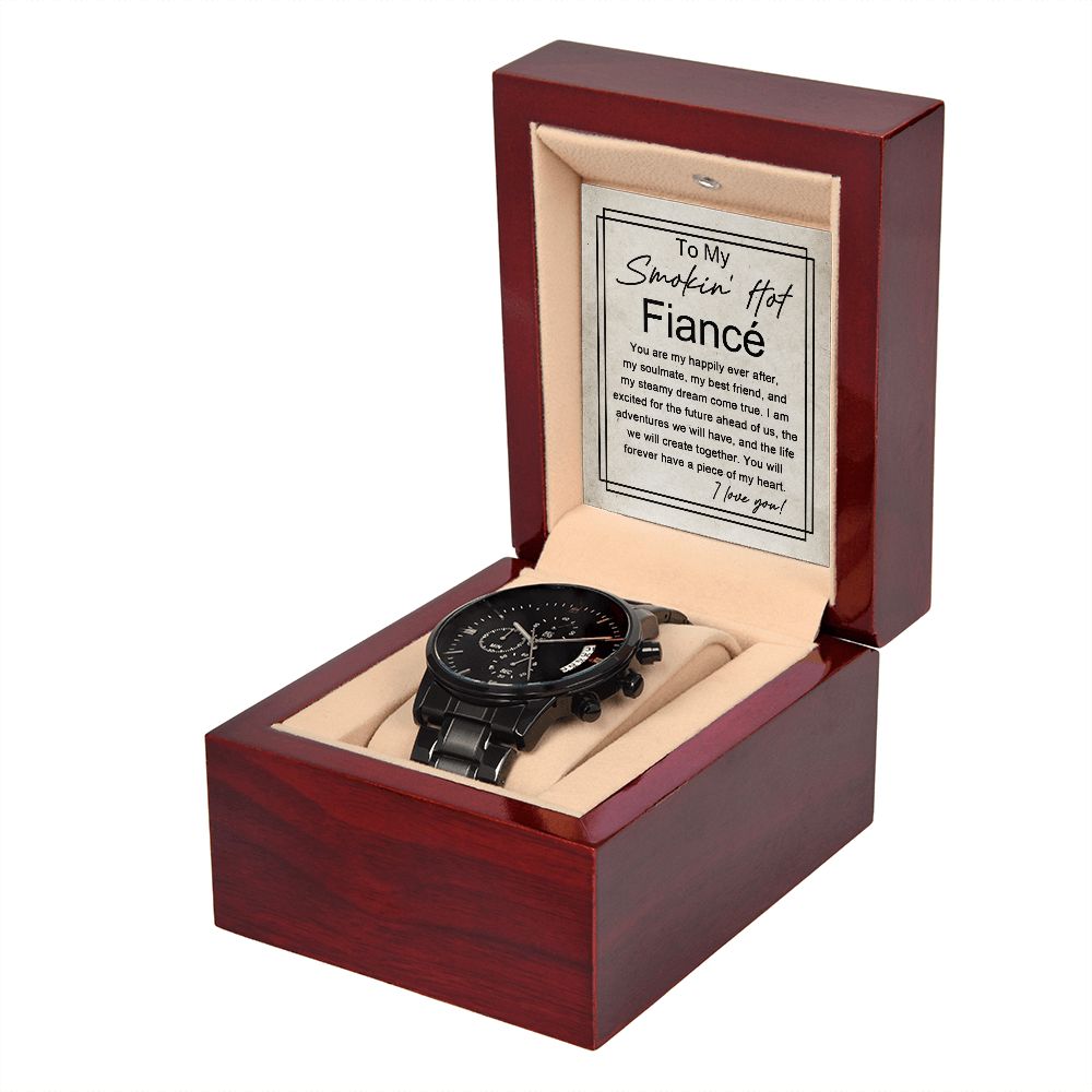Smoking Hot Fiance - Black Chronograph Watch