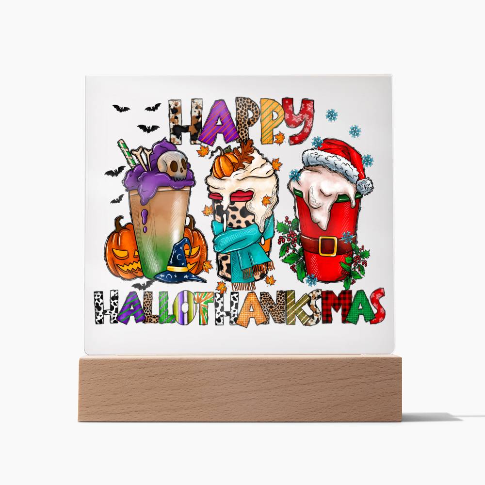 HappyHallothankmas - Acrylic Plaque