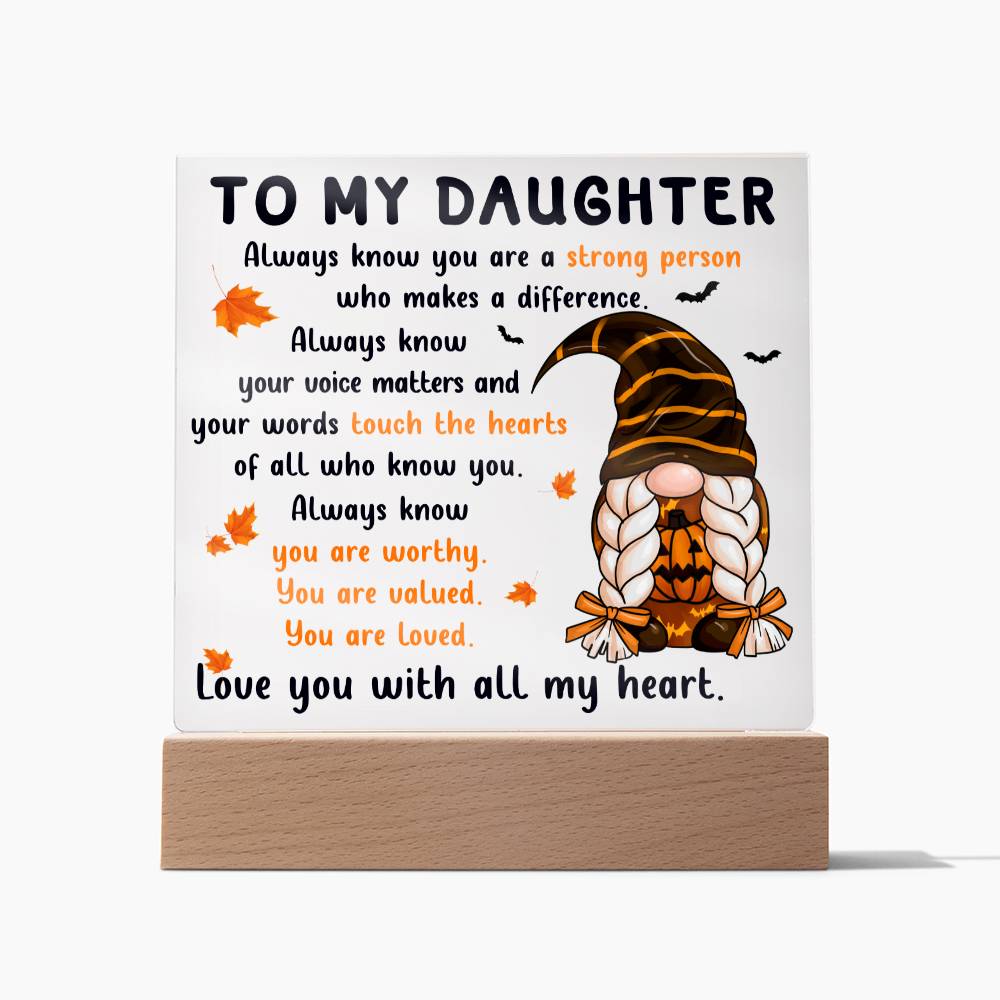 Daughter - Touch The Hearts - Acrylic Plaque