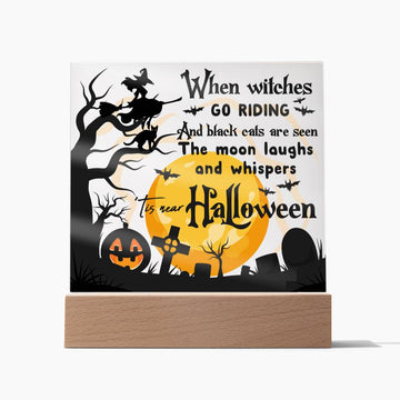 Halloween - Black Cats - Acrylic Plaque