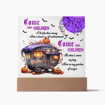 Halloween - Garden Of Magic - Acrylic Plaque
