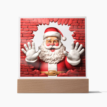 Christmas-Santa Claus 3D - Acrylic Plaque