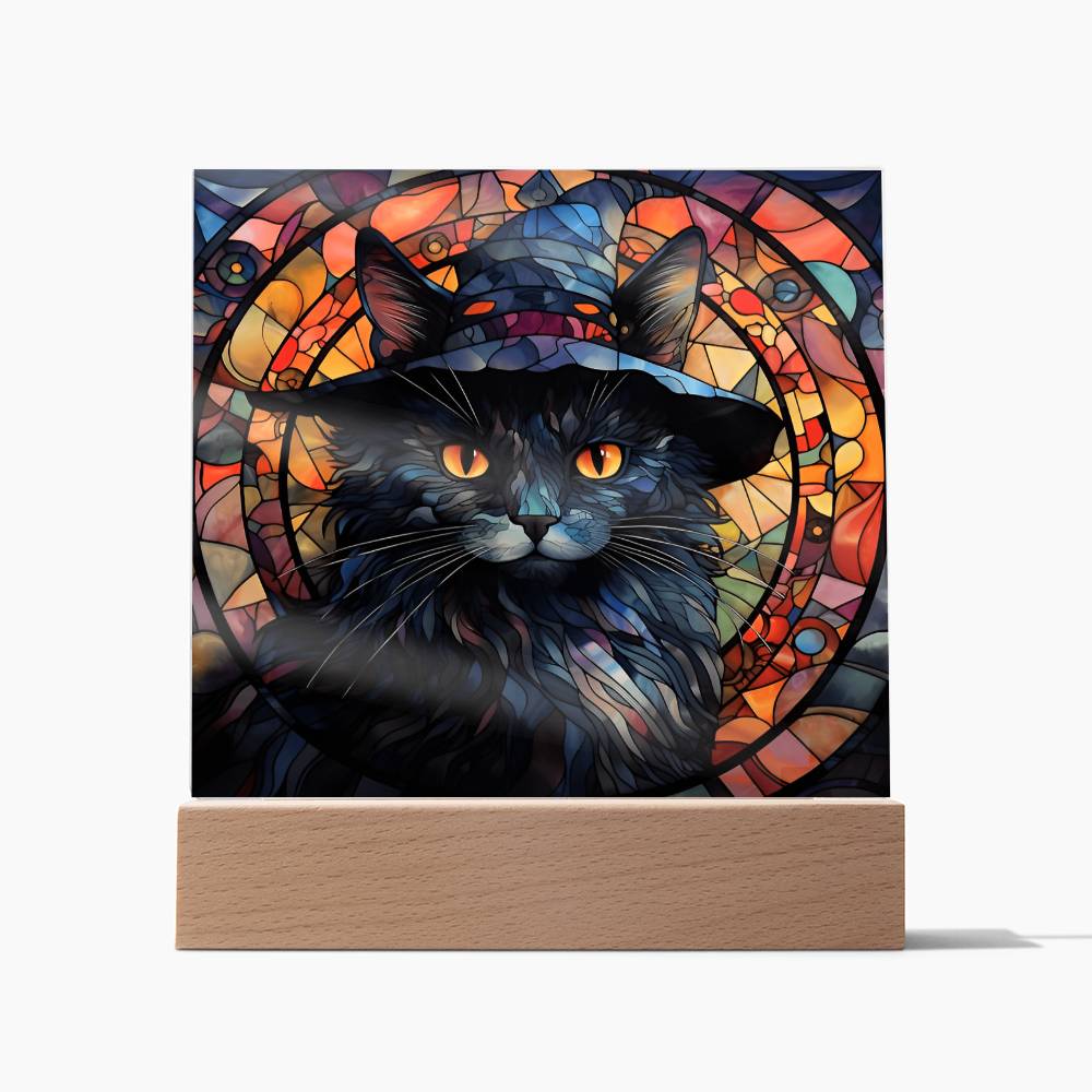 Halloween - Black Cat - Acrylic Plaque
