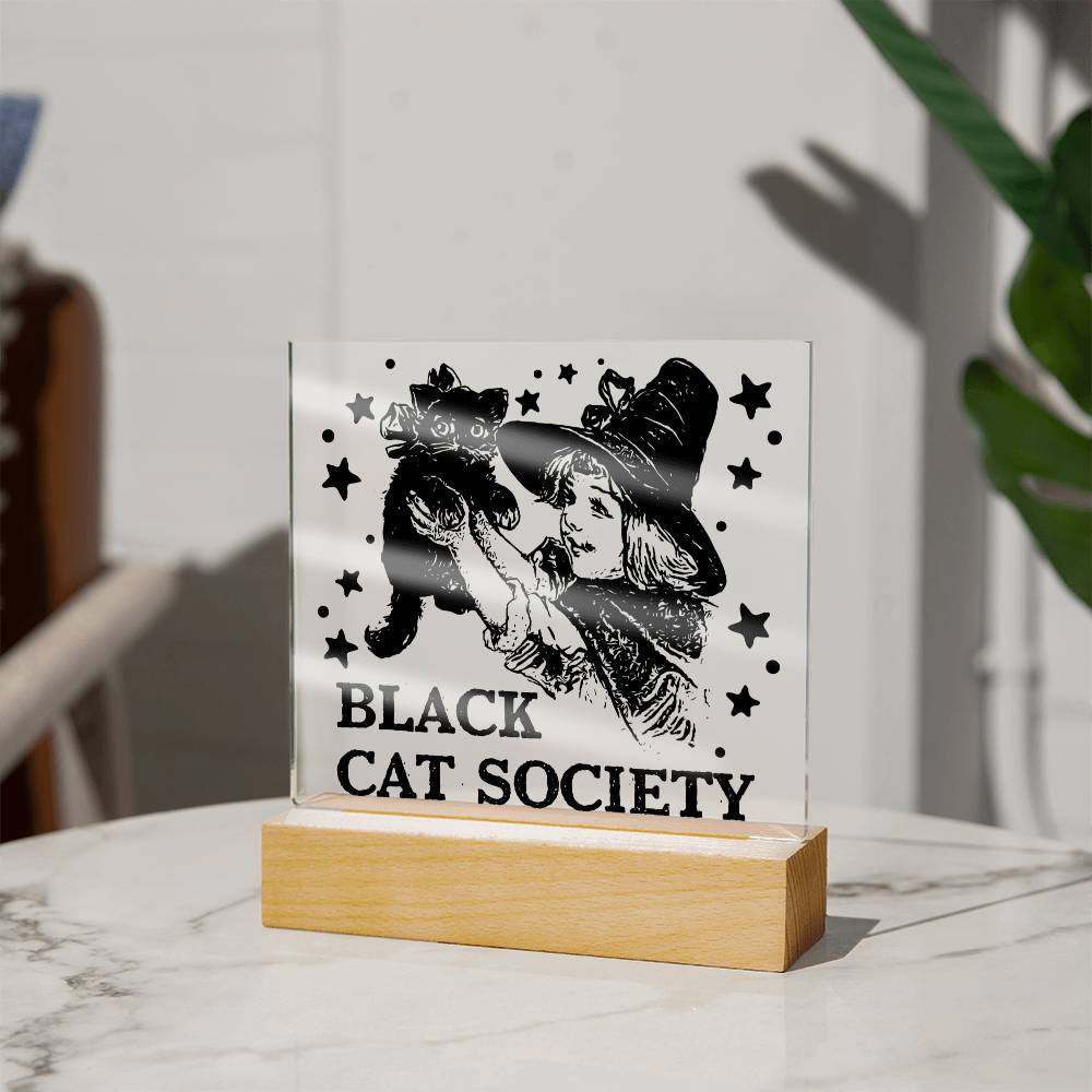 Black Cat Society - Acrylic Plaque