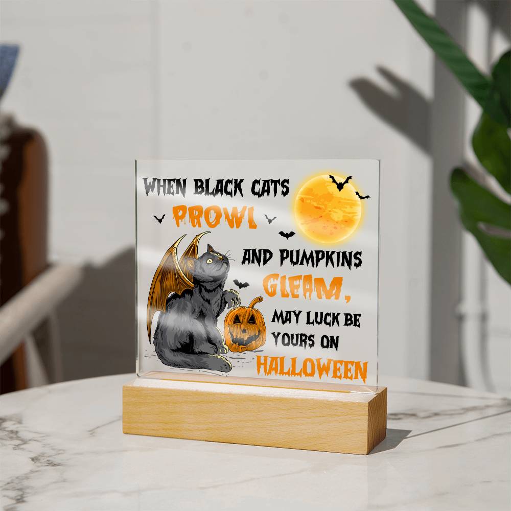 Halloween - Pumpkins Gleam - Acrylic Plaque