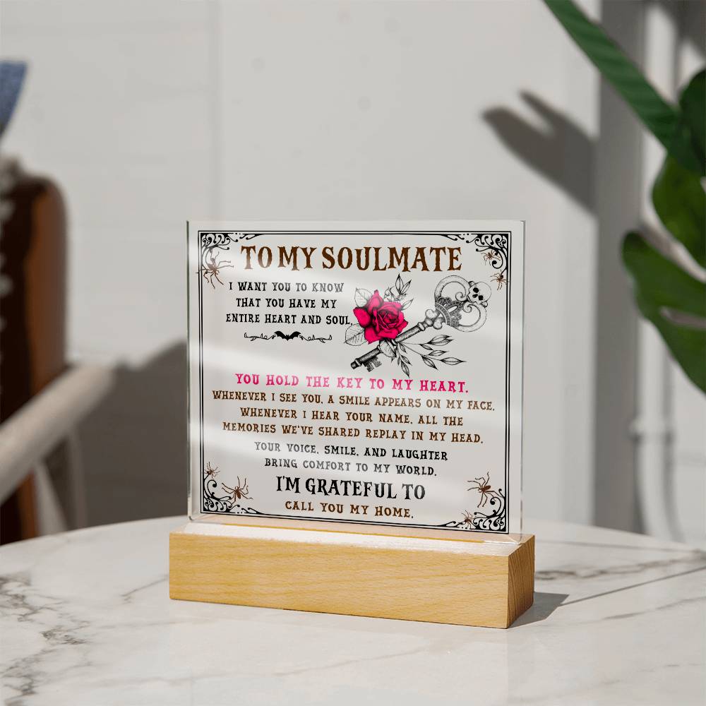 Soulmate - The Key - Acrylic Plaque