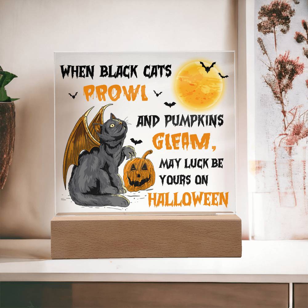 Halloween - Pumpkins Gleam - Acrylic Plaque