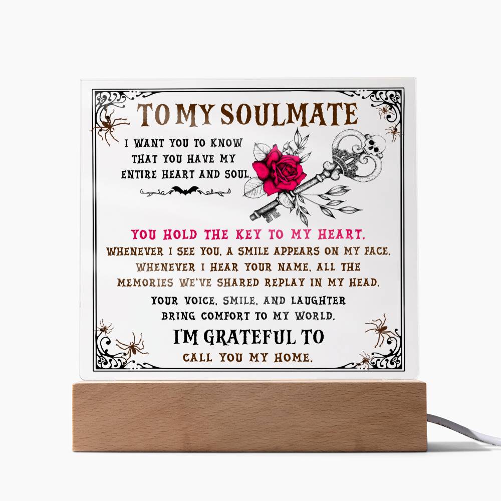 Soulmate - The Key - Acrylic Plaque