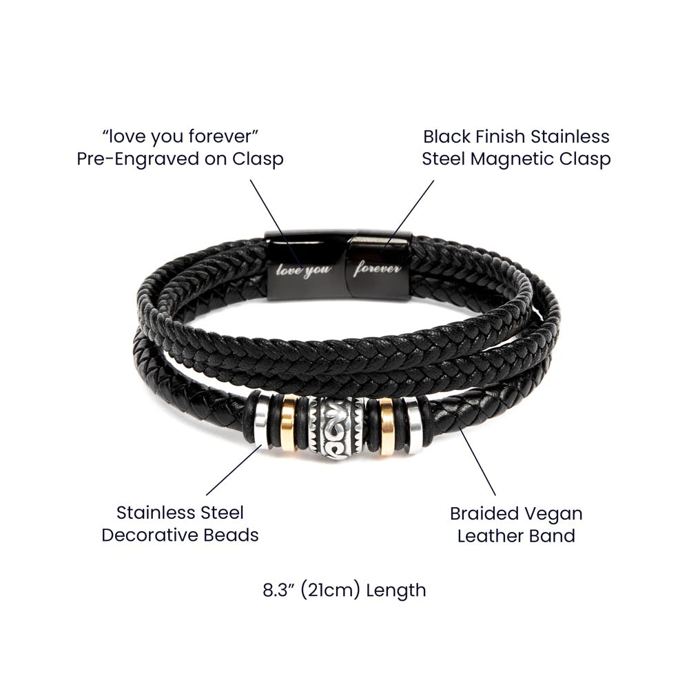 My Man - First Kiss First Love - Love You Forever Bracelet for Men