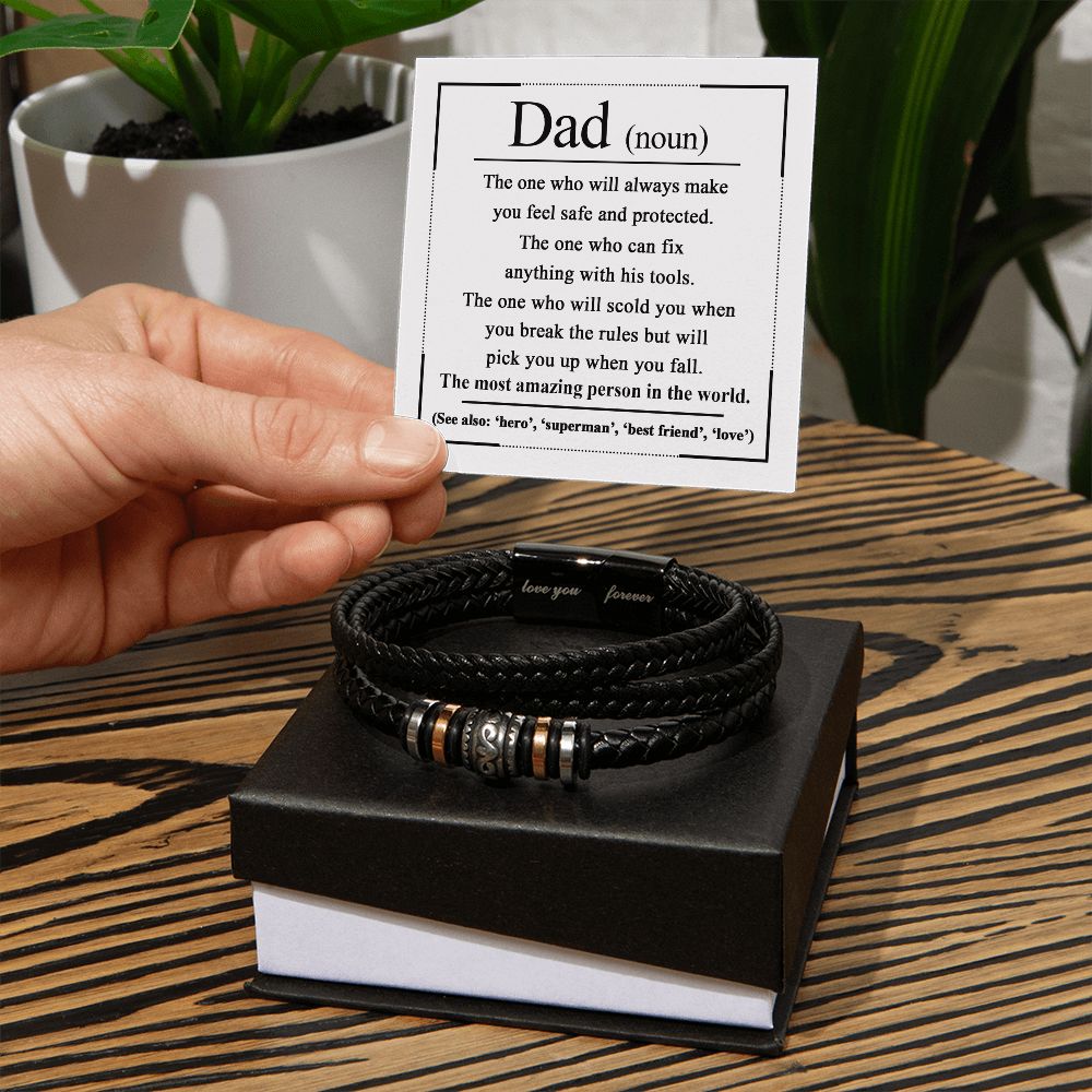 Dad Noun - Love You Forever Bracelet for Men