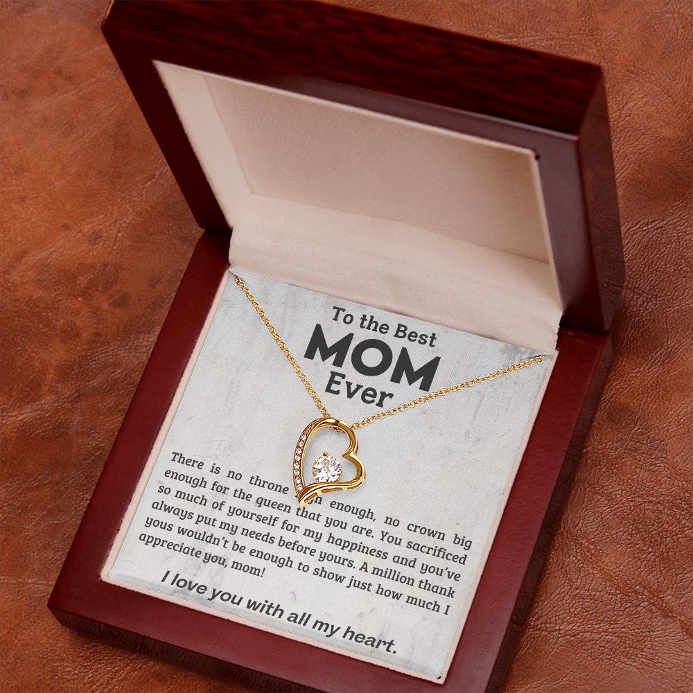 To The Best Mom Ever - Forever Love Necklace
