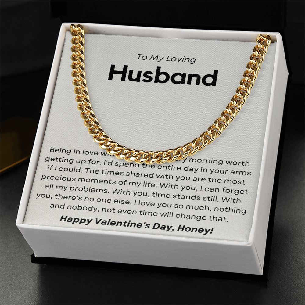 Being In Love With You - Cuban Link Chain For Husband