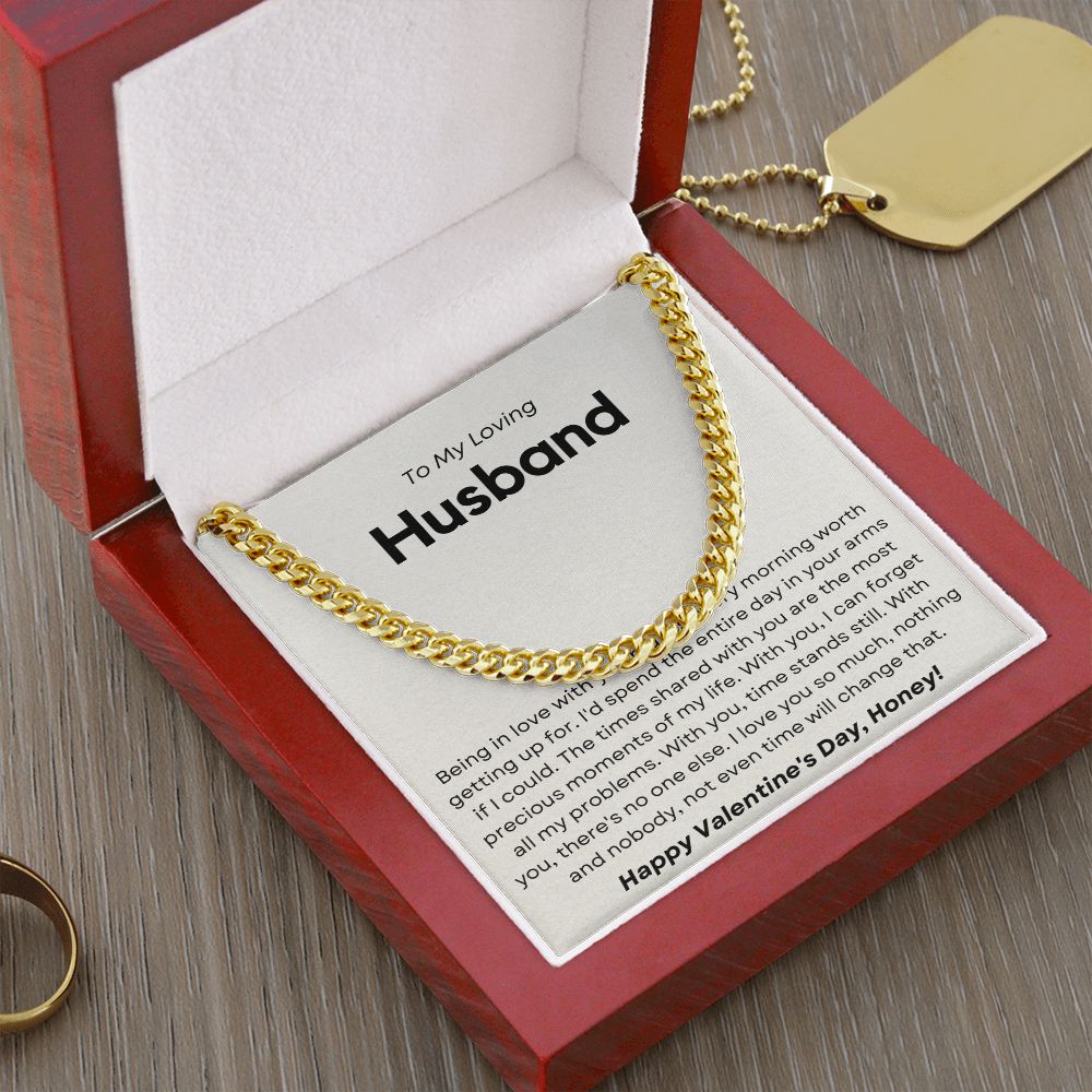 Being In Love With You - Cuban Link Chain For Husband