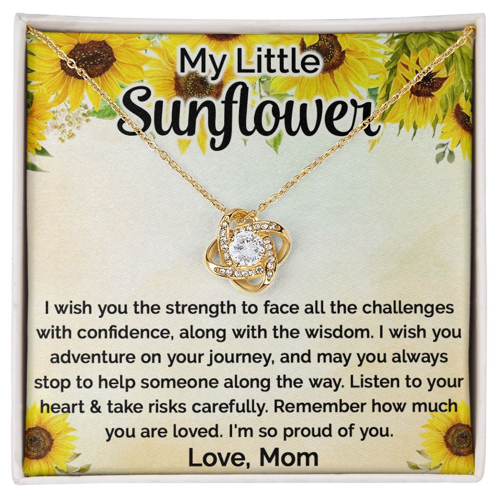 I Wish You the Strength - Love Knot Necklace for Daughter
