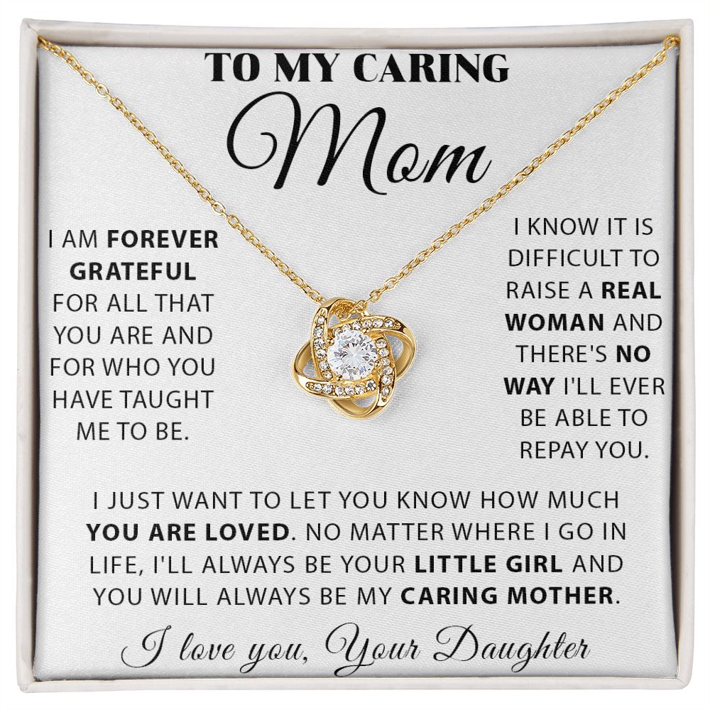 I am Forever Grateful - Love Knot Necklace for Mom
