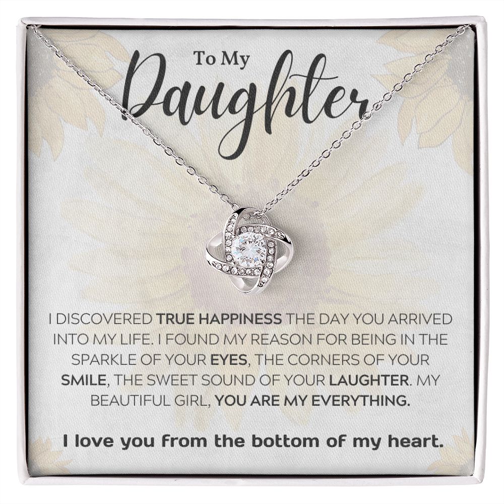 To My Daughter - You Are My Everything - Love Knot Necklace