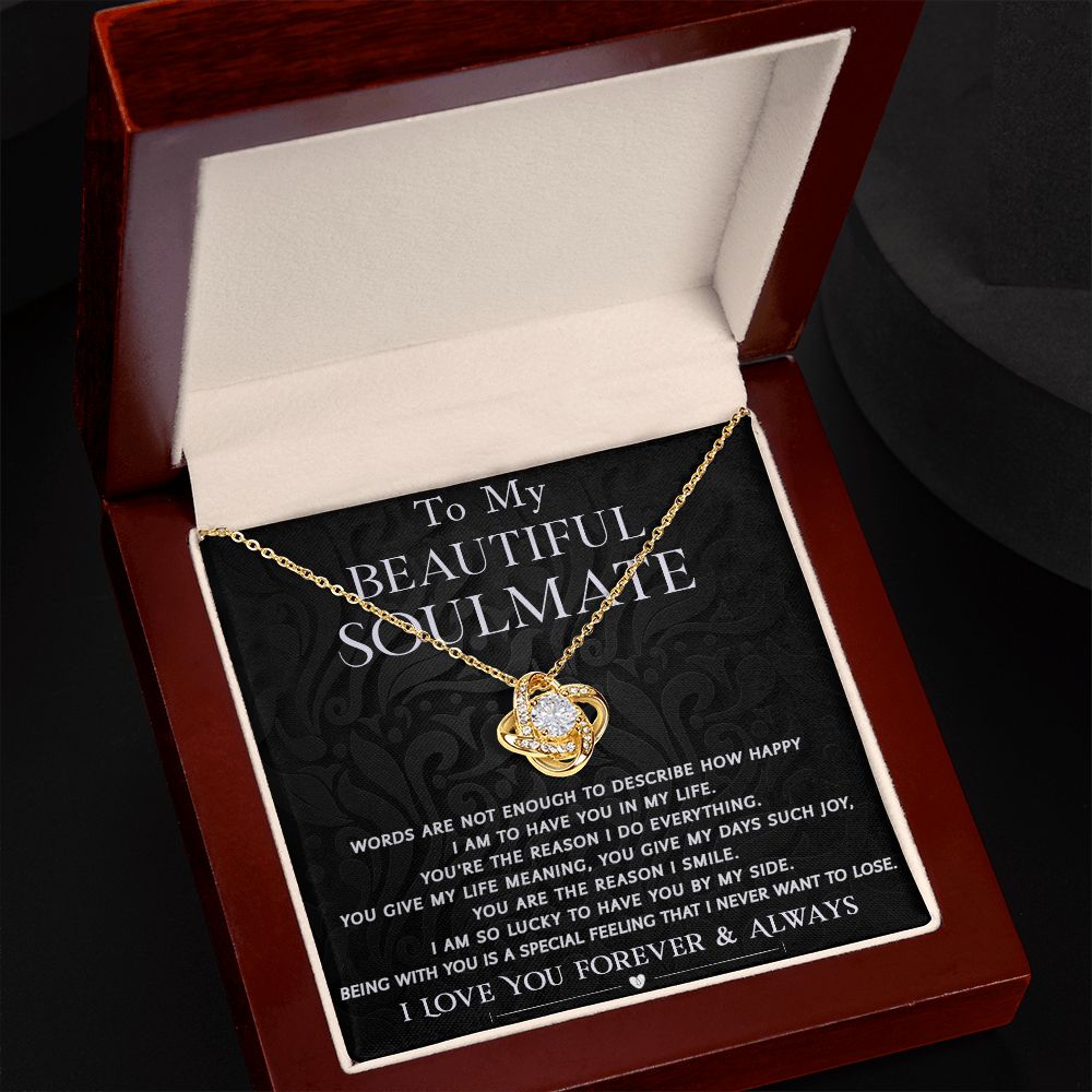 Word Are Not Enough - Love Knot Necklace for Soulmate