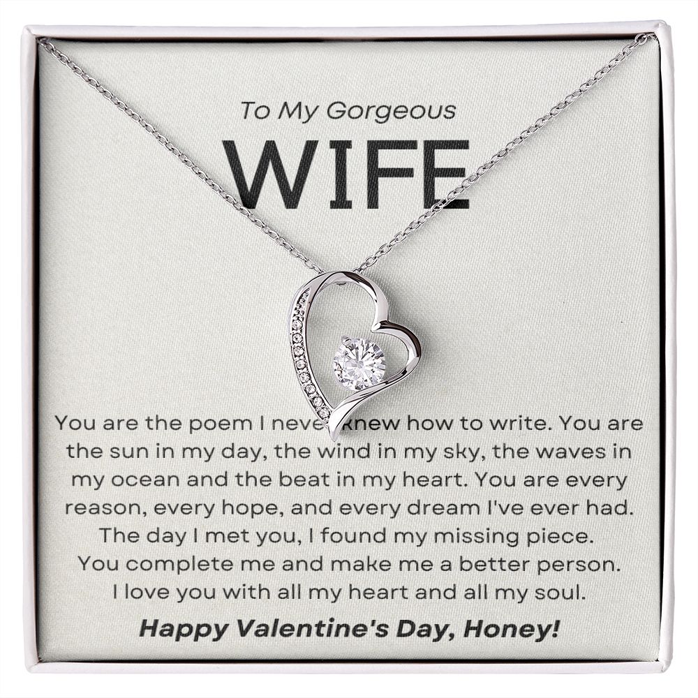 You Are The Poem - Forever Love Necklace for Her