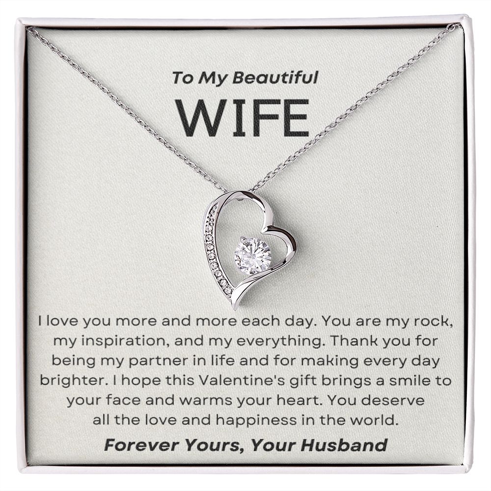 I Love You More and More - Forever Love Necklace for Wife
