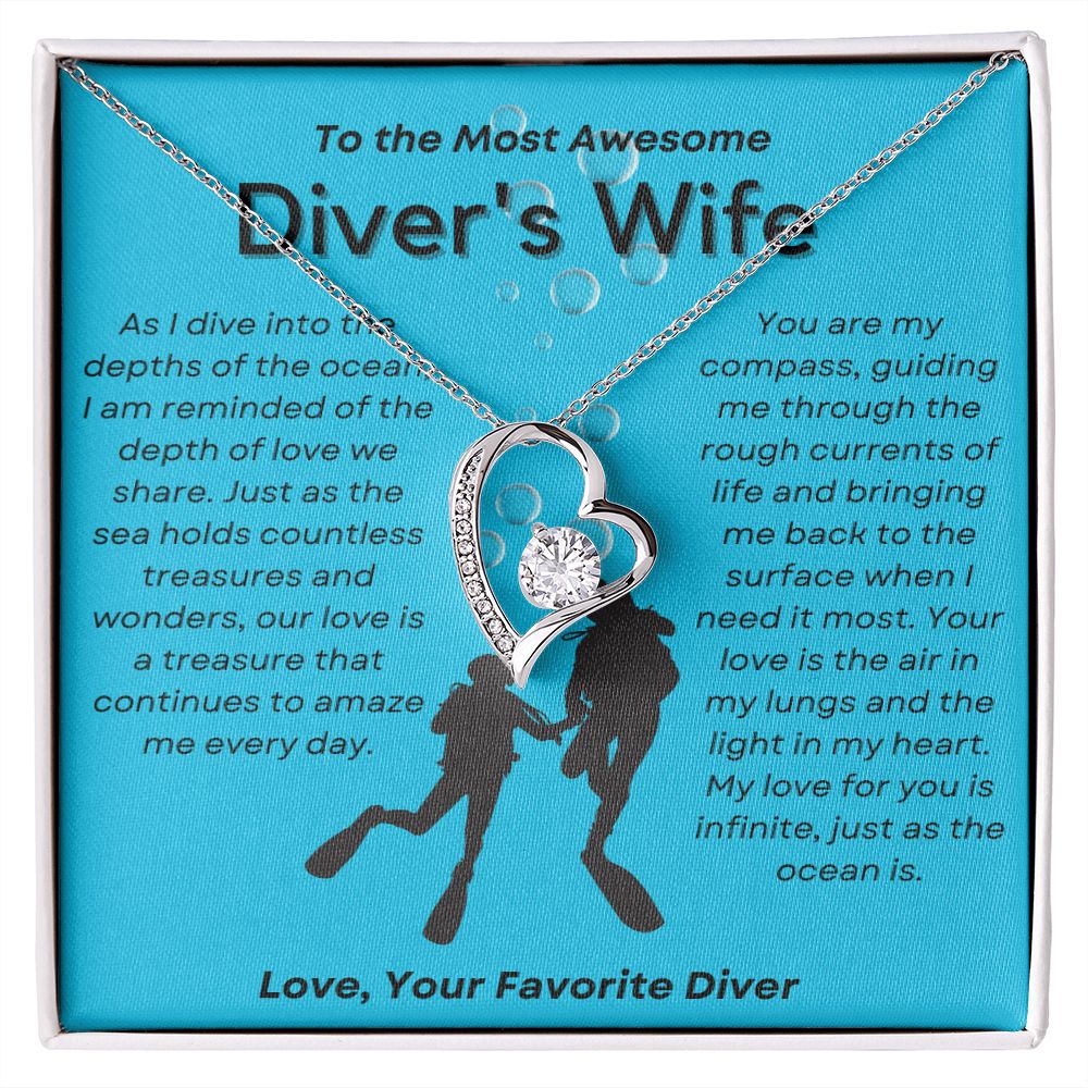 As I Dive Into the Depth - Forever Love Necklace for Her