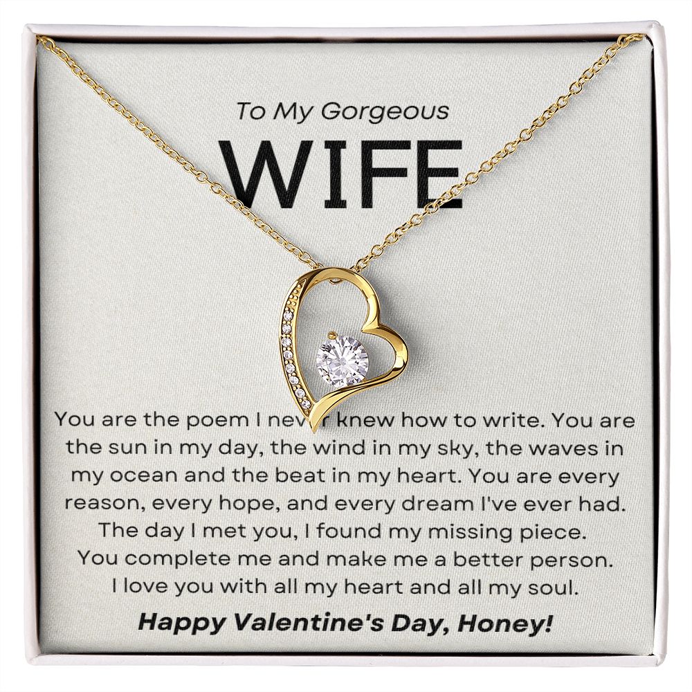 You Are The Poem - Forever Love Necklace for Her