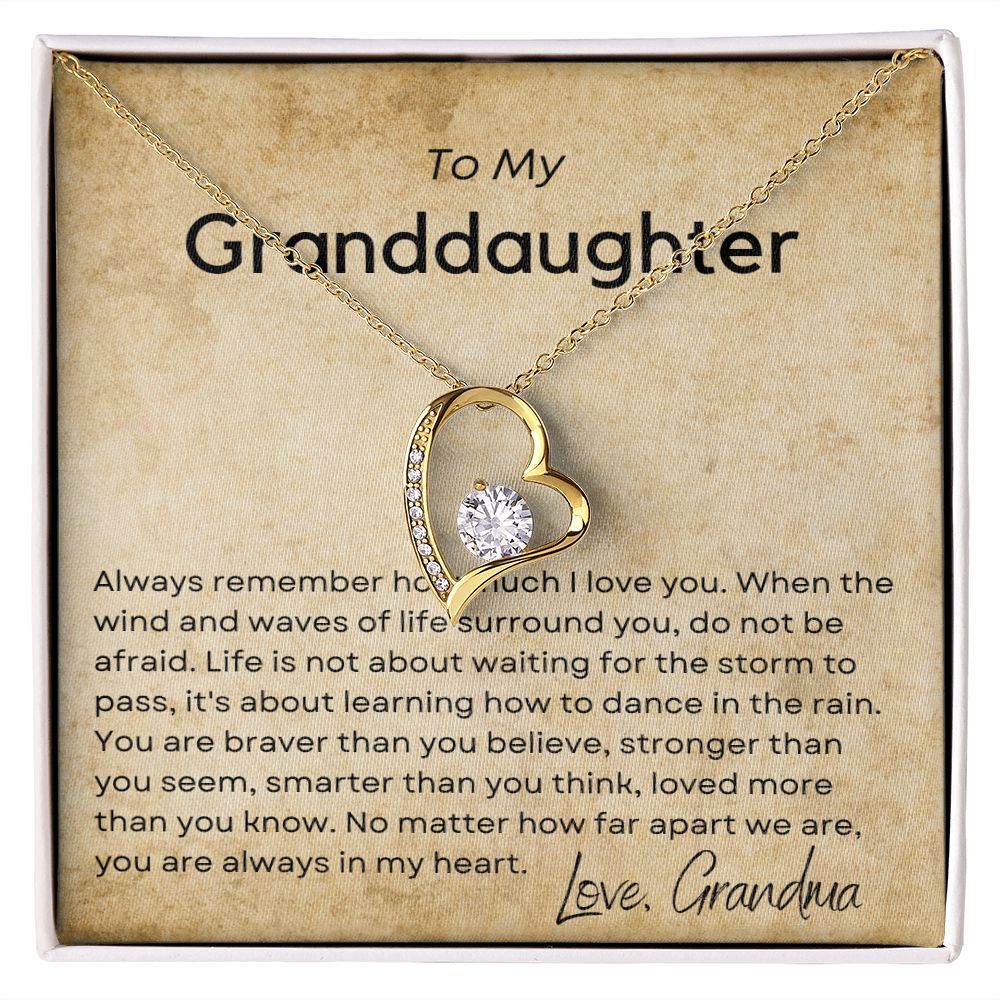 Always Remember - Forever Love Necklace for Granddaughter