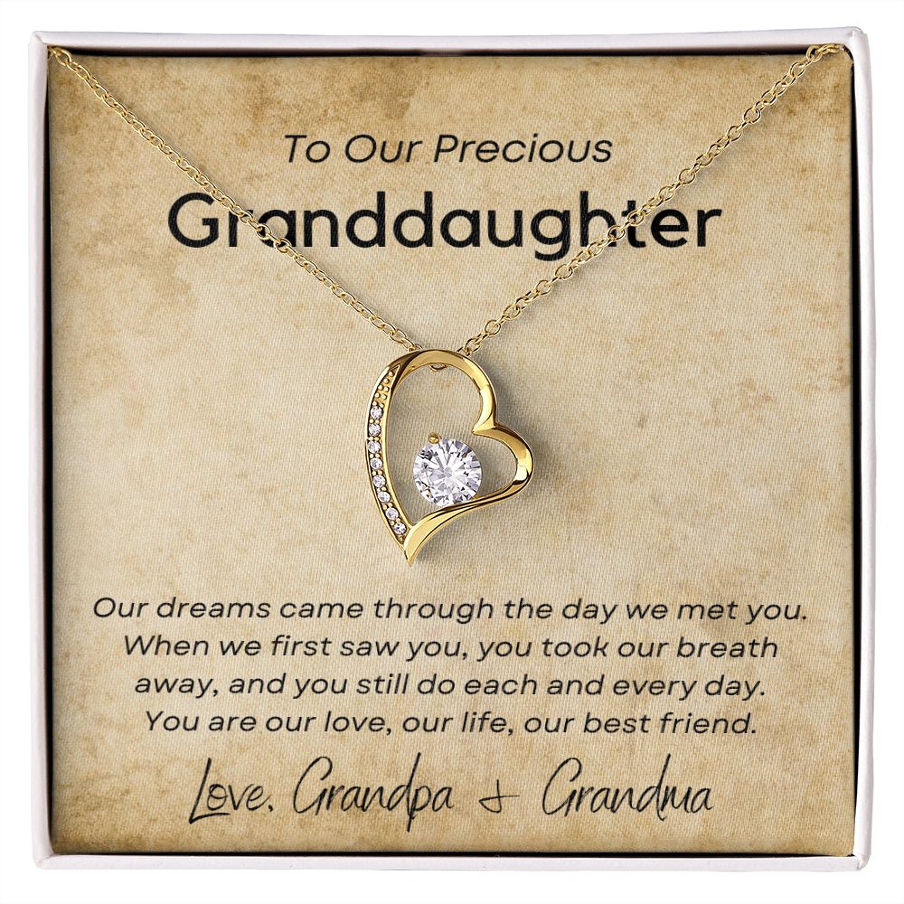 Our Dreams Came Through - Forever Love Necklace for Granddaughter
