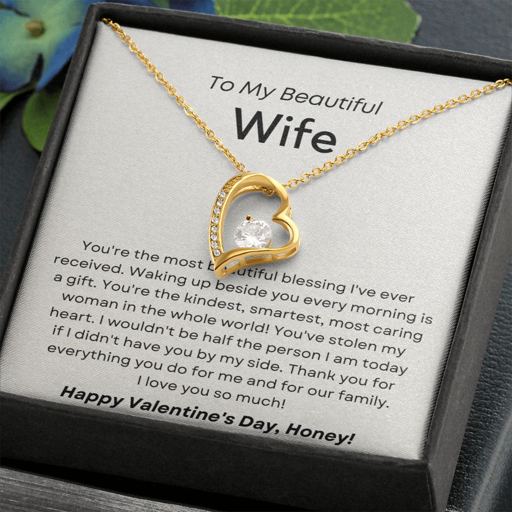 You're The Most Beautiful Blessing - Forever Love Necklace for Wife